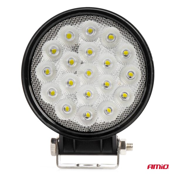 Amio ΠΡΟΒΟΛΕΑΣ ΕΡΓΑΣΙΑΣ ΣΤΡΟΓΓΥΛΟΣ LED 57W 9-36V 10.000lm 6.500K AWL65 AMIO - 1 ΤΕΜ. - Image 3