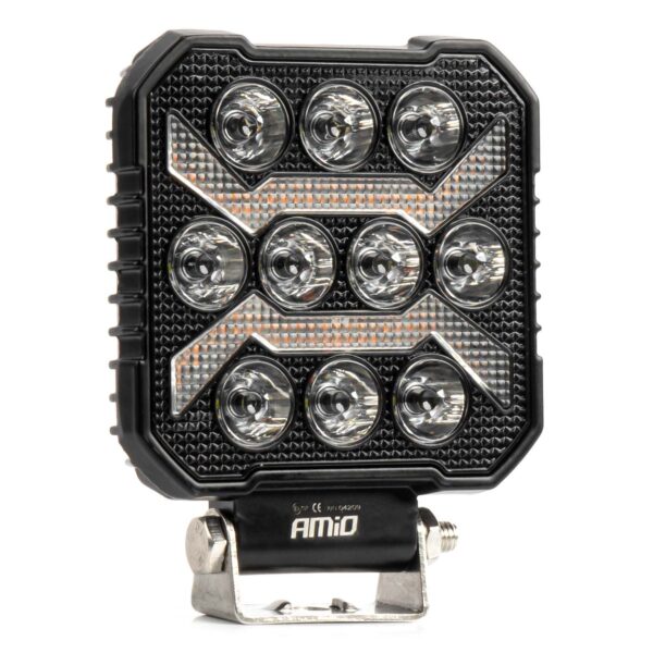 Amio ΠΡΟΒΟΛΕΑΣ ΕΡΓΑΣΙΑΣ ΤΕΤΡΑΓΩΝΟΣ LED 54W 9-36V 10.000lm 6.500K 110x110x38mm AWL68 AMIO - 1 ΤΕΜ.