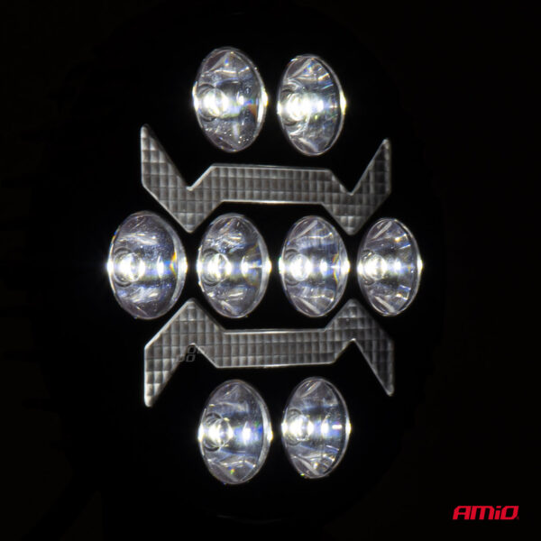 Amio ΠΡΟΒΟΛΕΑΣ ΕΡΓΑΣΙΑΣ ΣΤΡΟΓΓΥΛΟΣ LED 54W 9-36V 10.000lm 6.500K AWL69 AMIO - 1 ΤΕΜ. - Image 2