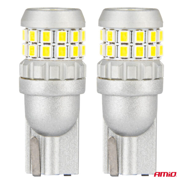 Amio ΛΑΜΠΑΚΙΑ T10 W5W 12V/24V LED CAN-BUS 30xSMD 2016 ΛΕΥΚΟ 5500K ΑΜΙΟ - 2 ΤΕΜ. - Image 2