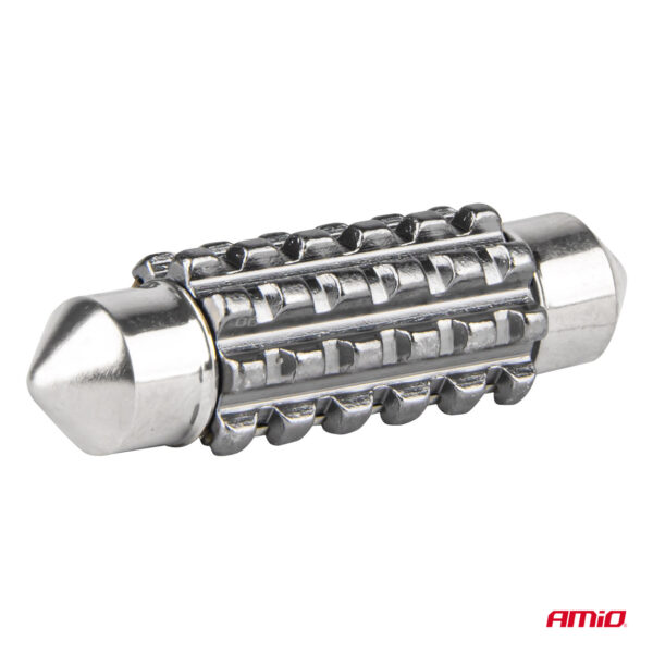 Amio ΛΑΜΠΑΚΙΑ ΠΛΑΦΟΝΙΕΡΑΣ 36mm 12/24V C5W 5500K 12xSMD 2016 CAN-BUS FESTOON (ΛΕΥΚΟ) ΑΜΙΟ - 2 ΤΕΜ. - Image 3