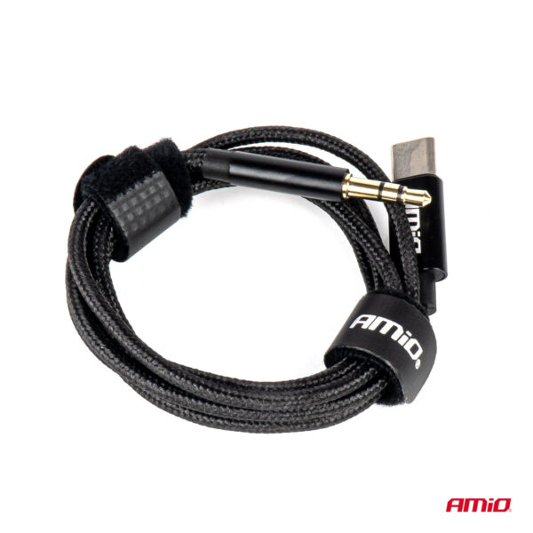 Amio ΚΑΛΩΔΙΟ ΣΥΝΔΕΣΗΣ ΑΝΤΑΠΤΟΡΑΣ ΑΠΟ USB-C ΣΕ AUX MINI JACK 3.5mm 1m AMIO - 1 Τεμ. - Image 3