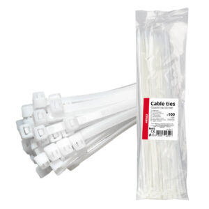 Amio Amio - ΔΕΜΑΤΙΚΑ/ΔΕΤΙΚΑ ΚΑΛΩΔΙΩΝ TIE WRAP (ΤΑΙΡΑΠ) 4.8 x 350mm (ΛΕΥΚΟ) - 100 ΤΕΜ. (04312/AM)