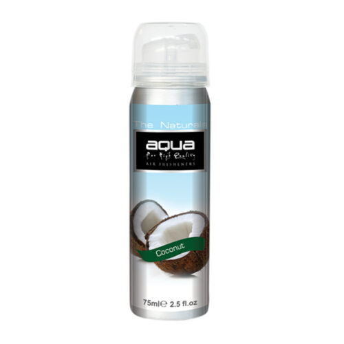 Aqua ΑΡΩΜΑΤΙΚΟ ΑΥΤΟΚΙΝΗΤΟΥ ΣΕ ΣΠΡΕΙ (SPRAY) ΜΕ ΑΡΩΜΑ ΚΑΡΥΔΑ (COCONUT) FRUITS SERIES 75ml AQUA – 1 TEM.