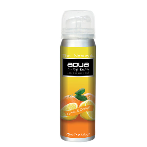 Aqua ΑΡΩΜΑΤΙΚΟ ΑΥΤΟΚΙΝΗΤΟΥ ΣΕ ΣΠΡΕΙ (SPRAY) ΜΕ ΑΡΩΜΑ ΛΕΜΟΝΙ & ΠΟΡΤΟΚΑΛΙ FLOWERS SERIES 75ml AQUA - 1 TEM.
