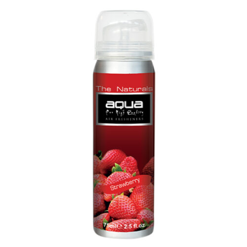 Aqua ΑΡΩΜΑΤΙΚΟ ΑΥΤΟΚΙΝΗΤΟΥ ΣΕ ΣΠΡΕΙ (SPRAY) ΜΕ ΑΡΩΜΑ ΦΡΑΟΥΛΑ (STRAWBERRY) FRUITS SERIES 75ml AQUA – 1 TEM.