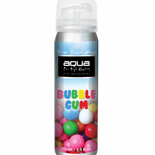 Aqua ΑΡΩΜΑΤΙΚΟ ΑΥΤΟΚΙΝΗΤΟΥ ΣΕ ΣΠΡΕΙ (SPRAY)  ΜΕ ΑΡΩΜΑ ΤΣΙΧΛΟΦΟΥΣΚΑ (BUBBLE GUM) FLAVORS SERIES 75ml AQUA – 1 TEM.