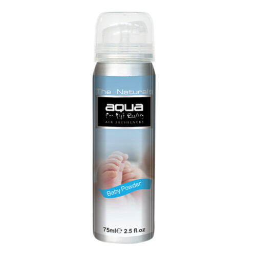 Aqua ΑΡΩΜΑΤΙΚΟ ΑΥΤΟΚΙΝΗΤΟΥ ΣΕ ΣΠΡΕΙ (SPRAY) ΜΕ ΑΡΩΜΑ ΤΑΛΚ/ΠΟΥΔΡΑ (BABY POWDER) FLAVORS SERIES 75ml AQUA – 1 TEM.