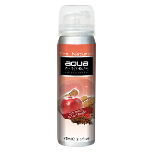 Aqua ΑΡΩΜΑΤΙΚΟ ΑΥΤΟΚΙΝΗΤΟΥ ΣΕ ΣΠΡΕΙ (SPRAY) ΜΕ ΑΡΩΜΑ ΜΗΛΟ & ΚΑΝΕΛΑ (APPLE & CINNAMON) FRUITS SERIES 75ml AQUA – 1 TEM.