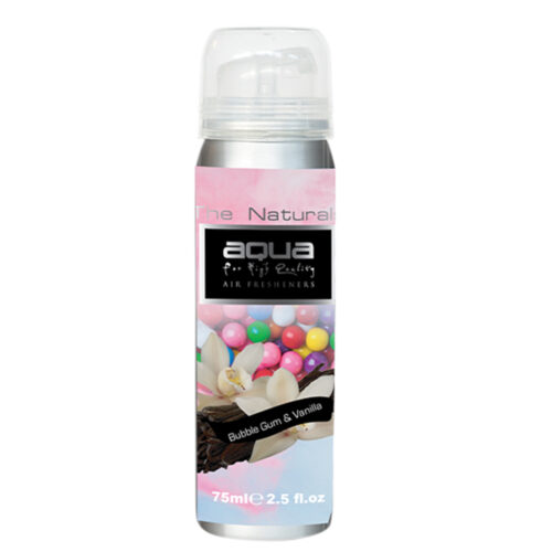 Aqua ΑΡΩΜΑΤΙΚΟ ΑΥΤΟΚΙΝΗΤΟΥ ΣΕ ΣΠΡΕΙ (SPRAY) ΜΕ ΑΡΩΜΑ ΤΣΙΧΛΟΦΟΥΣΚΑ & ΒΑΝΙΛΙΑ FLAVORS SERIES 75ml AQUA – 1 TEM.