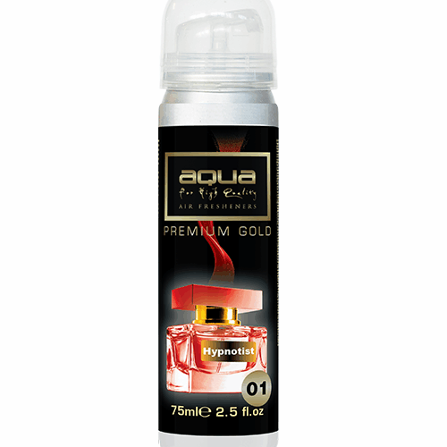 Aqua ΑΡΩΜΑΤΙΚΟ ΑΥΤΟΚΙΝΗΤΟΥ ΣΕ ΣΠΡΕΙ (SPRAY)  ΜΕ ΑΡΩΜΑ HYPNOTIST PREMIUM GOLD SERIES 75ml AQUA – 1 TEM.