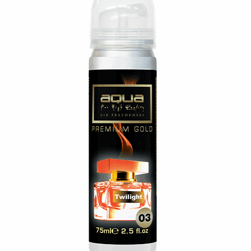 Aqua ΑΡΩΜΑΤΙΚΟ ΑΥΤΟΚΙΝΗΤΟΥ ΣΕ ΣΠΡΕΙ (SPRAY)  ΜΕ ΑΡΩΜΑ TWILIGHT PREMIUM GOLD SERIES 75ml AQUA – 1 TEM.