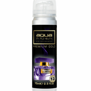 Aqua ΑΡΩΜΑΤΙΚΟ ΑΥΤΟΚΙΝΗΤΟΥ ΣΕ ΣΠΡΕΙ (SPRAY)  ΜΕ ΑΡΩΜΑ SECRET CODE PREMIUM GOLD SERIES 75ml AQUA - 1 TEM.