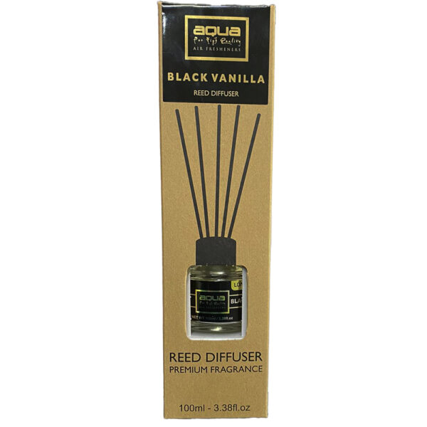 Aqua Αρωματικό Χώρου Black Vanilia Home Reed Diffuser με 6 Στικς Aqua 100 ml - 1 τμχ