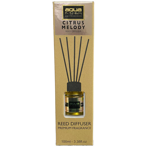 Aqua Αρωματικό Χώρου Citrus Melody Home Reed Diffuser με 6 Στικς Aqua 100 ml - 1 τμχ