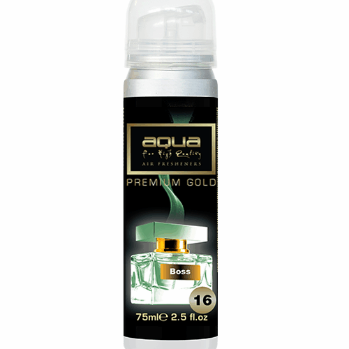Aqua ΑΡΩΜΑΤΙΚΟ ΑΥΤΟΚΙΝΗΤΟΥ ΣΕ ΣΠΡΕΙ (SPRAY)  ΜΕ ΑΡΩΜΑ BOSS PREMIUM GOLD SERIES 75ml AQUA – 1 TEM.