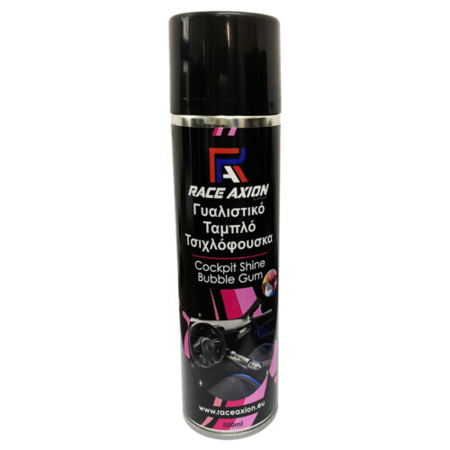 Race Axion Γυαλιστικό Σπρέι Bubblegum για Ταμπλό και Πλαστικές Επιφάνειες με Άρωμα Τσιχλόφουσκας Race Axion 500 ml – 1 τεμ.