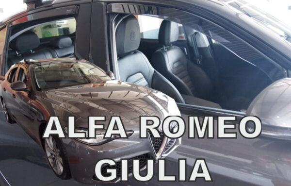 Heko ΑΝΕΜΟΘΡΑΥΣΤΕΣ ΓΙΑ ALFA ROMEO GIULIA 4D 2016+ ΣΕΤ ΑΥΤΟΚΙΝΗΤΟΥ ΑΠΟ ΕΥΚΑΜΠΤΟ ΦΙΜΕ ΠΛΑΣΤΙΚΟ HEKO - 4 ΤΕΜ.