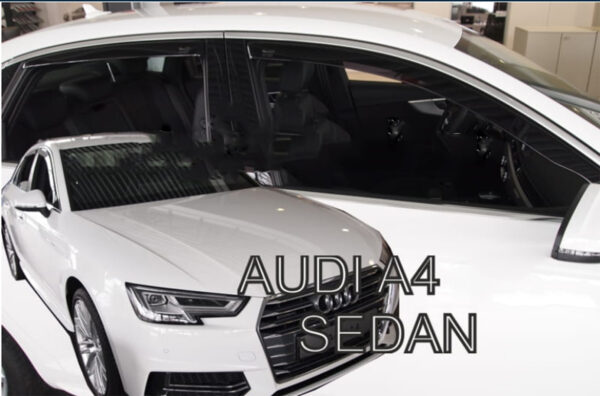 Heko ΑΝΕΜΟΘΡΑΥΣΤΕΣ ΓΙΑ AUDI A4 4D 2016 ΣΕΤ ΑΥΤΟΚΙΝΗΤΟΥ ΑΠΟ ΕΥΚΑΜΠΤΟ ΦΙΜΕ ΠΛΑΣΤΙΚΟ HEKO - 4 ΤΕΜ.
