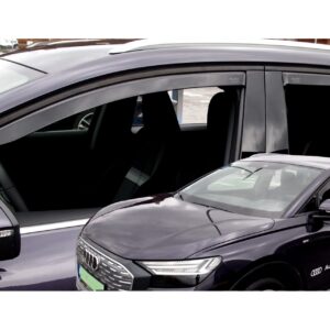 Heko ΑΝΕΜΟΘΡΑΥΣΤΕΣ ΓΙΑ AUDI Q4 E-TRON 5D 2021+ -  ΣΕΤ ΑΥΤΟΚΙΝΗΤΟΥ ΑΠΟ ΕΥΚΑΜΠΤΟ ΦΙΜΕ ΠΛΑΣΤΙΚΟ HEKO - 4 ΤΕΜ.