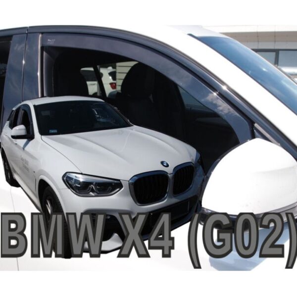 Heko ΑΝΕΜΟΘΡΑΥΣΤΕΣ ΓΙΑ BMW X4 G02 5D 2018-2021 ΖΕΥΓΑΡΙ ΑΠΟ ΕΥΚΑΜΠΤΟ ΦΙΜΕ ΠΛΑΣΤΙΚΟ HEKO - 2 ΤΕΜ.