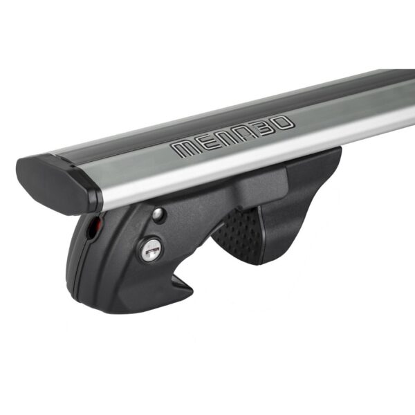 MENABO ΜΠΑΡΕΣ ΟΡΟΦΗΣ ΑΛΟΥΜΙΝΙΟΥ JACKSON SILVER 120 cm ΣΕ ΑΣΗΜΙ ΧΡΩΜΑ ΓΙΑ ΟΡΟΦΗ ΜΕ RAISED RAILS MENABO - 2 ΤΕΜ. - Image 2