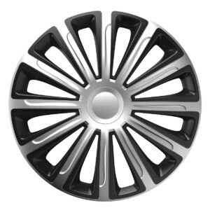 Amio ΤΑΣΙΑ 16" HUBCAP TREND SILVER BLACK - ΣΕΤ ΣΕ ΚΟΥΤΙ - 4 ΤΕΜ.