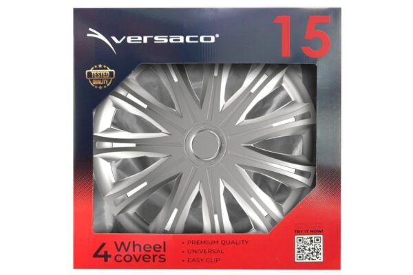 Amio ΤΑΣΙΑ 15" HUBCAP SPARK ΑΣΗΜΙ - - AMIO ΣΕΤ 4ΤΕΜ ΣΕ KOYTI - Image 2