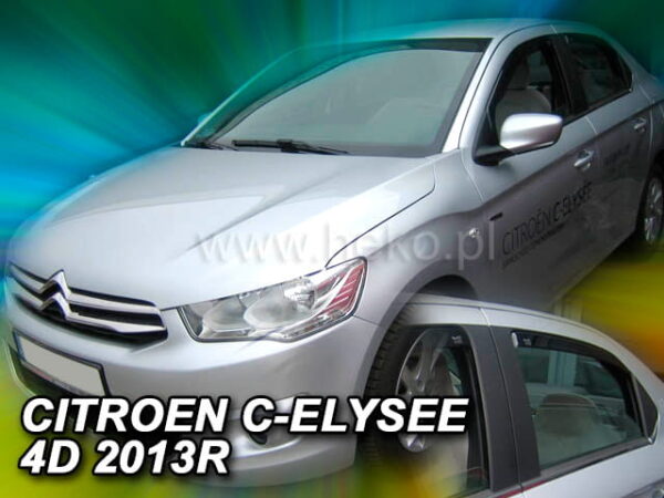 Heko ΑΝΕΜΟΘΡΑΥΣΤΕΣ ΓΙΑ CITROEN C-ELYSEE 4D 2013+ ΣΕΤ ΑΥΤΟΚΙΝΗΤΟΥ ΑΠΟ ΕΥΚΑΜΠΤΟ ΦΙΜΕ ΠΛΑΣΤΙΚΟ HEKO - 4 ΤΕΜ.