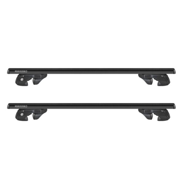 MENABO ΜΠΑΡΕΣ ΟΡΟΦΗΣ ΑΛΟΥΜΙΝΙΟΥ SHERMAN BLACK 120 cm ΣΕ ΜΑΥΡΟ ΧΡΩΜΑ ΓΙΑ ΟΡΟΦΗ ΜΕ RAISED RAILS MENABO - 2 ΤΕΜ.