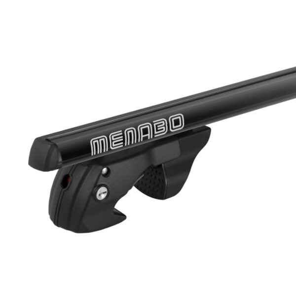 MENABO ΜΠΑΡΕΣ ΟΡΟΦΗΣ ΑΛΟΥΜΙΝΙΟΥ SHERMAN BLACK 120 cm ΣΕ ΜΑΥΡΟ ΧΡΩΜΑ ΓΙΑ ΟΡΟΦΗ ΜΕ RAISED RAILS MENABO - 2 ΤΕΜ. - Image 2
