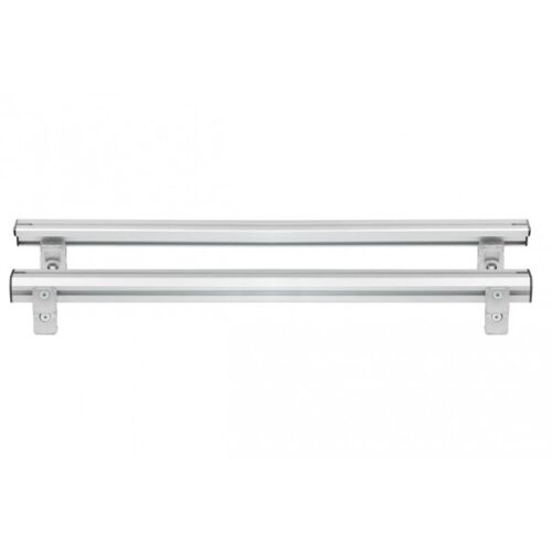 MENABO ΒΑΣΕΙΣ ΣΤΗΡΙΞΗΣ ΑΛΟΥΜΙΝΙΟΥ TBR FIXING PROFILE KIT XL 146,6 cm ΣΕ ΑΣΗΜΙ ΧΡΩΜΑ ΜΕ ΥΠΟΔΟΧΕΣ T-SYSTEM ΓΙΑ ΜΠΑΡΕΣ TBR ΚΑΡΟΤΣΑΣ ΣΕ PICKUP ΚΑΙ ΑΓΡΟΤΙΚΑ ΟΧΗΜΑΤΑ MENABO – 2 ΤΕΜ.