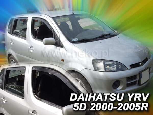 Heko ΑΝΕΜΟΘΡΑΥΣΤΕΣ ΓΙΑ DAIHATSU YRV 5D 2000-2005R ΣΕΤ ΑΥΤΟΚΙΝΗΤΟΥ ΑΠΟ ΕΥΚΑΜΠΤΟ ΦΙΜΕ ΠΛΑΣΤΙΚΟ HEKO - 4 ΤΕΜ.