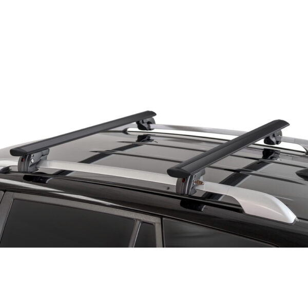MENABO ΜΠΑΡΕΣ ΟΡΟΦΗΣ ΑΛΟΥΜΙΝΙΟΥ FENDER XL 134 cm ΣΕ ΜΑΥΡΟ ΧΡΩΜΑ ΓΙΑ ΟΡΟΦΗ ΜΕ STANDARD / RAISED RAILS MENABO - 2 ΤΕΜ. - Image 2