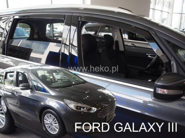 Heko ΑΝΕΜΟΘΡΑΥΣΤΕΣ ΓΙΑ FORD GALAXY 5D 2015+ ΣΕΤ ΑΥΤΟΚΙΝΗΤΟΥ ΑΠΟ ΕΥΚΑΜΠΤΟ ΦΙΜΕ ΠΛΑΣΤΙΚΟ HEKO - 4 ΤΕΜ.