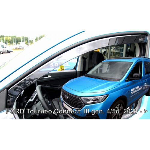 Heko ΑΝΕΜΟΘΡΑΥΣΤΕΣ ΓΙΑ FORD TRANSIT CONNECT 2021+ / FORD TOURNEO CONNECT 2021+ ΑΠΟ ΕΥΚΑΜΠΤΟ ΦΙΜΕ ΠΛΑΣΤΙΚΟ HEKO – 2 ΤΕΜ.