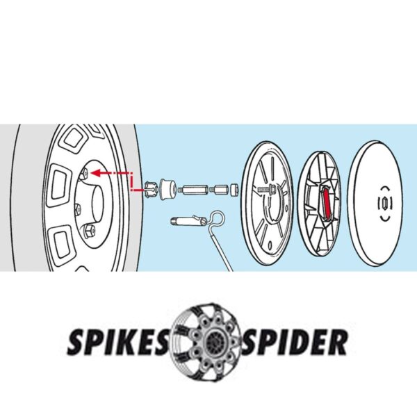 Lampa ΑΝΤΑΠΤΟΡΕΣ 17 mm ΓΙΑ SPIKES SPIDER ΑΛΥΣΙΔΕΣ (2 ΤΕΜ.) - Image 3