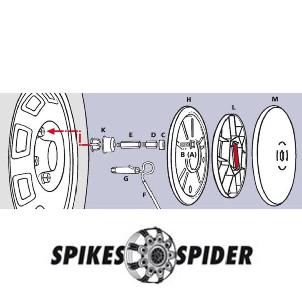Lampa ΑΝΤΑΠΤΟΡΕΣ 17 mm ΓΙΑ SPIKES SPIDER ΑΛΥΣΙΔΕΣ (2 ΤΕΜ.) - Image 4