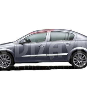 S-dizayn ΔΙΑΚΟΣΜΗΤΙΚΗ ΦΑΣΑ ΠΟΡΤΑΣ ΧΡΩΜΙΟ 4ΤΕΜ. ΓΙΑ OPEL ASTRA H SD 2008+