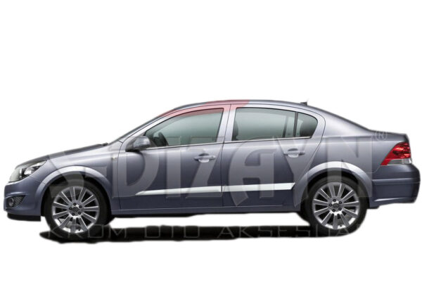 S-dizayn ΔΙΑΚΟΣΜΗΤΙΚΗ ΦΑΣΑ ΠΟΡΤΑΣ ΧΡΩΜΙΟ 4ΤΕΜ. ΓΙΑ OPEL ASTRA H SD 2008+