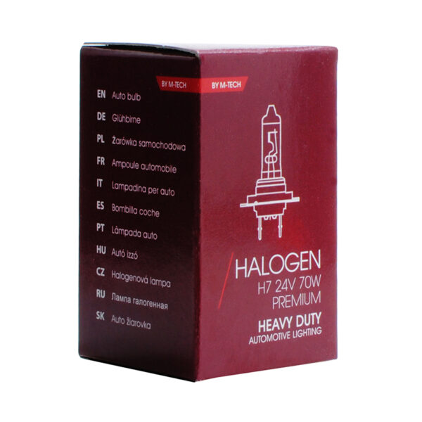 M-Tech H7 PX26d 24V 70W HALOGEN PREMIUM HEAVY DUTY 1τεμ - Image 2