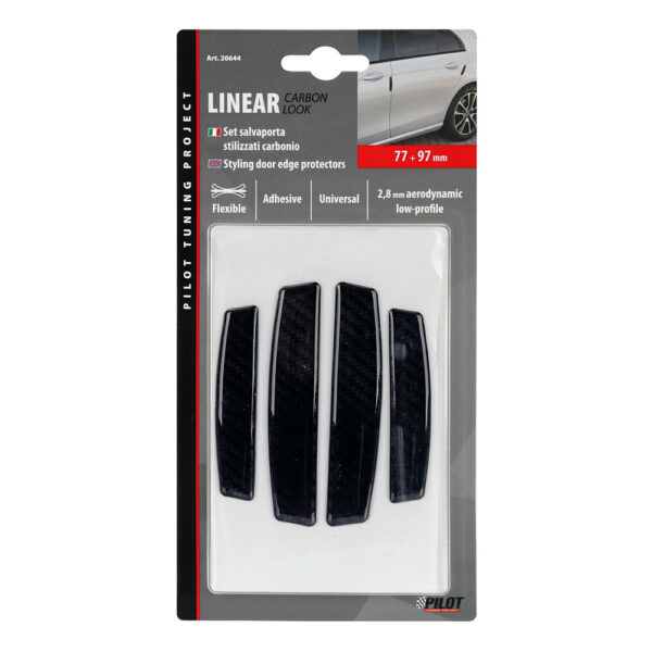 Lampa ΑΝΤΙΚΡΟΥΣΤΙΚΑ ΠΟΡΤΑΣ LINEAR CARBON LOOK 97+77mm ΠΑΧΟΥΣ 2,8mm 4ΤΕΜ. - Image 3