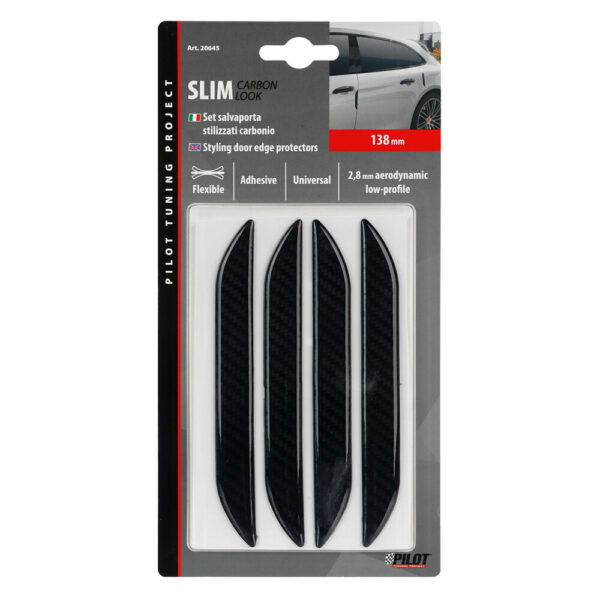 Lampa ΑΝΤΙΚΡΟΥΣΤΙΚΑ ΠΟΡΤΑΣ SLIM CARBON LOOK 138mm ΠΑΧΟΥΣ 2,8mm 4ΤΕΜ. - Image 3