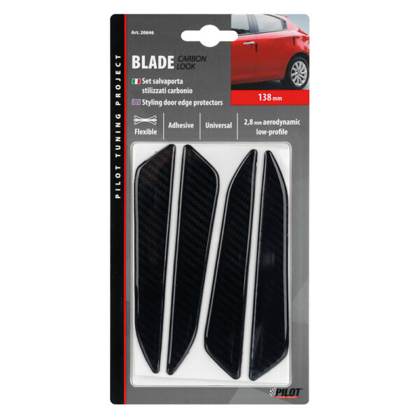 Lampa ΑΝΤΙΚΡΟΥΣΤΙΚΑ ΠΟΡΤΑΣ BLADE CARBON LOOK 138mm ΠΑΧΟΥΣ 2,8mm 4ΤΕΜ. - Image 3