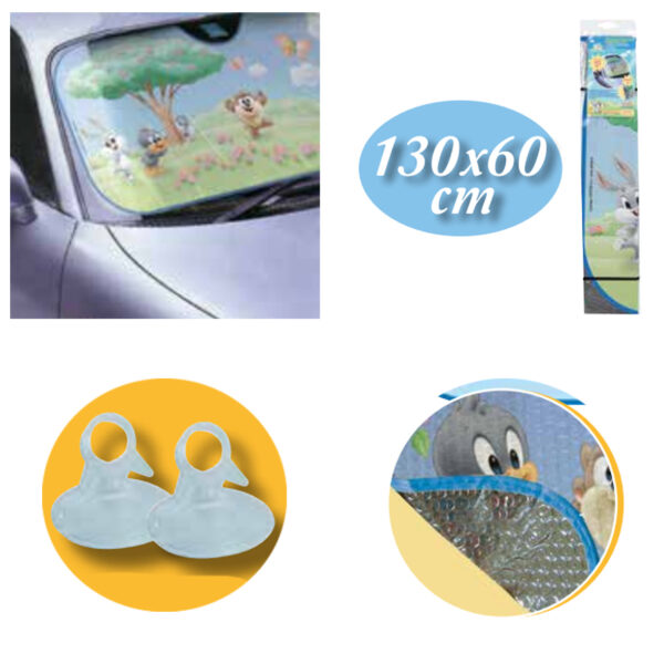 OtoTop ΗΛΙΟΠΡΟΣΤΑΣΙΑ ΕΣΩΤΕΡΙΚΗ ΠΑΡΜΠΡΙΖ BABY TWEETY ΚΑΙ FRIENDS (60 Χ 130) - Image 2