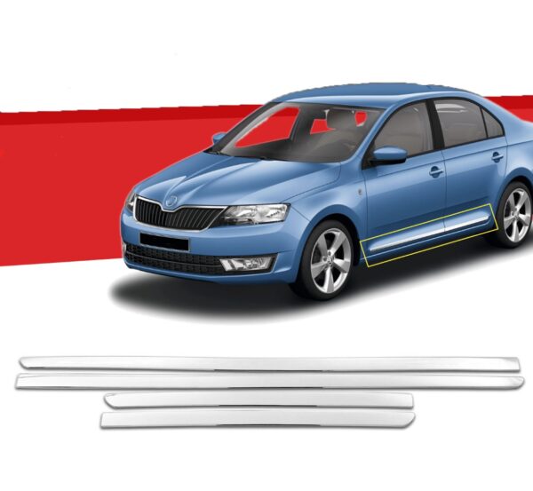 S-dizayn ΦΑΣΑ ΠΟΡΤΑΣ ΧΡΩΜΙΟΥ ΜΕΤΑΛΛΙΚΗ 4ΤΕΜ ΓΙΑ SKODA OCTAVIA 3 A7 4D/SW 2013+