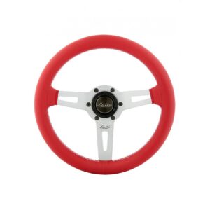 Luisi ΤΙΜΟΝΙ SHARAV 315 ΚΟΚΚΙΝΟ 315mm ΔΕΡΜΑΤΙΝΟ ΤΡΙΑΚΤΙΝΟ ΜΕ ΑΣΗΜΙ ΛΑΜΑ