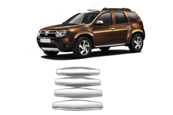S-dizayn ΧΕΡΟΥΛΙΑ ΠΟΡΤΑΣ ΓΙΑ DACIA DUSTER 2009+  ΧΡΩΜΙΟ ΜΕΤΑΛΛΙΚΑ 4ΤΕΜ