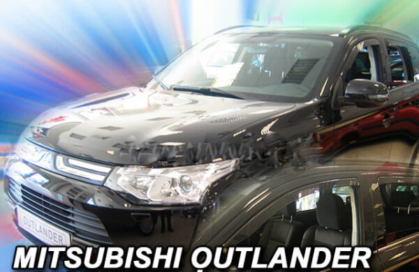 Heko ΑΝΕΜΟΘΡΑΥΣΤΕΣ ΓΙΑ MITSUBISHI OUTLANDER 5D 2012+  ΣΕΤ ΑΥΤΟΚΙΝΗΤΟΥ ΑΠΟ ΕΥΚΑΜΠΤΟ ΦΙΜΕ ΠΛΑΣΤΙΚΟ HEKO - 4 ΤΕΜ.
