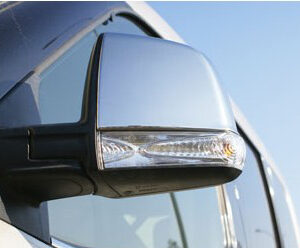 Omtec ΚΑΠΑΚΙΑ ΚΑΘΡΕΠΤΩΝ ΓΙΑ FIAT DOBLO II MVN 2010+OPEL COMBO D MVN 2012 + ΧΡΩΜΙΟ 2 ΤΕΜ. ΜΕΤΑΛΛΙΚΑ